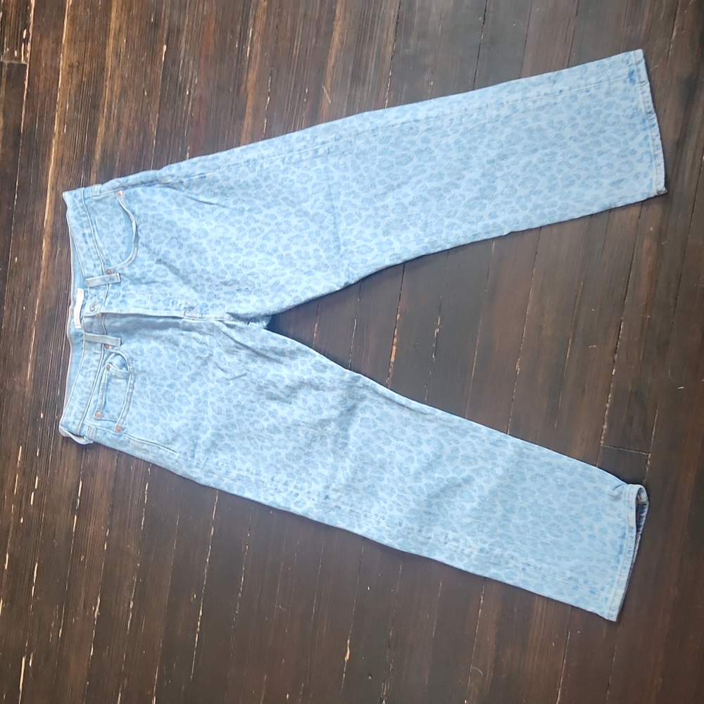 Leopard Print Levi's Wedgie Straight Jeans